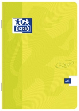 Zeszyt Oxford Touch A4/60K linia limonkowy