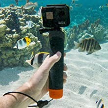 Водонепроницаемая рукоятка для Go Pro Hero 12/11/10/9/8/7/6/5/4/3 FitStill