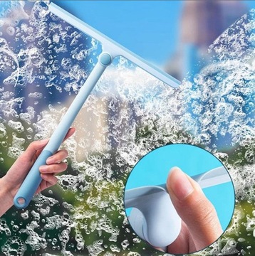 Ракель для воды из душевой кабины, пара от зеркал, мытья окон, ручка