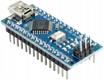 MIKROKONTROLLER NANO V3 ATMEGA328P CH340 Z PINAMI PŁYTKA ZGODNE Z ARDUINO
