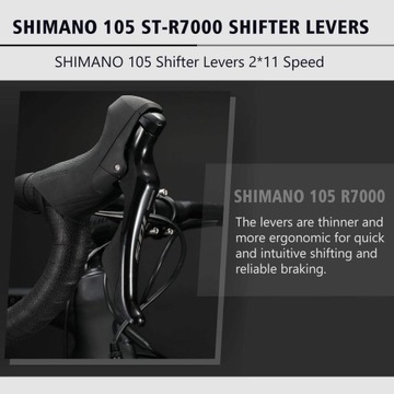 Шоссейный велосипед SAVA из углеродного волокна Shimano 105 R7000 из карбона, 22 передачи