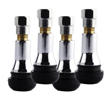 ZAWÓR DO KÓŁ BEZDĘTKOWYCH TR413 CHROM 4 SZT.