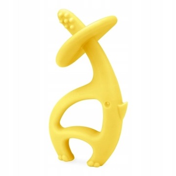 Mombella Gryzak Słonik Na Ząbkowanie Silikonowy Dancing Elephant Lemon 8052