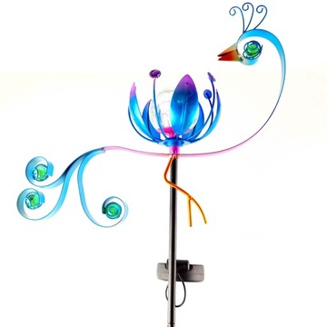 СОЛНЕЧНАЯ ЛАМПА ПАВЛИНА, СВЕТОДИОДНАЯ ДЕКОРАТИВНАЯ СОЛНЕЧНАЯ СОЛНЕЧНАЯ САДОВАЯ САНТЕЗНАЯ ЛАМПА