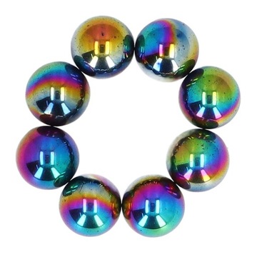 10 szt. Kulka magnetyczna Dia25mm Magnesy w kolorze tęczy Zabawa LB