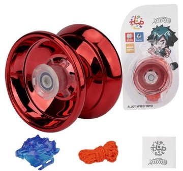 YOYO fidget zabawki dla dorosłych świecąca mała zabawka czerwona kulka Yoyo prezent