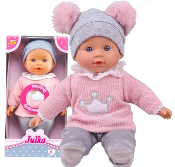 LALKA BABY BOBAS INTERAKTYWNA + UBRANKA, Śpiewa MÓWI PL i ANG +2l