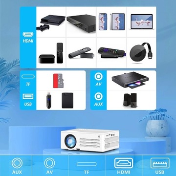 Проектор Проектор AKATUO XR21 1080p WiFi Bluetooth iOS Android Miracast
