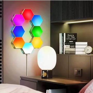 HEXAGON Светодиодные настенные светильники шестиугольные соты PILOT RGB TUYA WIFI