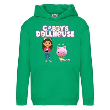 BLUZA KOCI DOMEK GABI Z KAPTUREM 116 cm 5-6 LAT