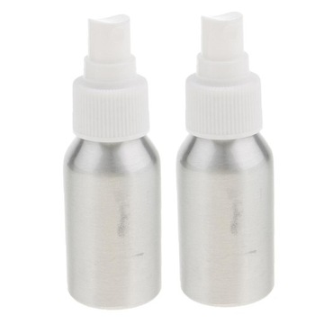 2x 40ml ml pusta aluminiowa metalowa butelka mgiełka 150ml