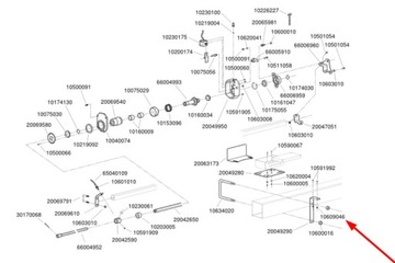 10609046 Nakrętka z kołnierzem M6