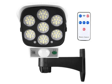 Atrapa kamery lampa solarna czujnik ruchu pilot
