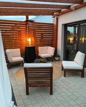 Зонтичный стальной газовый обогреватель 12 кВт Комплект