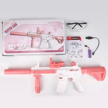 DUŻY ELEKTRYCZNY PISTOLET NA WODĘ M416 AUTOMATYCZNY STRZELANKA ZABAWKA