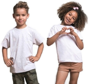 Koszulka dziecięca biała t-shirt chlopiecy 12-14 152-158