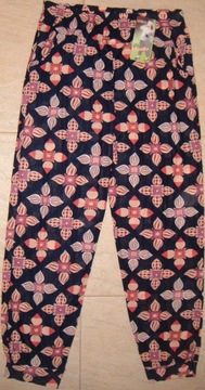 БОЛЬШИЕ АЛЛАДИНЫ ДЛЯ ЖЕНЩИН ЦВЕТОВОЙ УЗОР ДЛИННЫЕ БРЮКИ ИЗ БАМБУКА размеры L-3XL