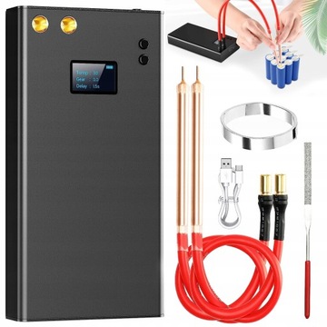 АППАРАТ ДЛЯ ТОЧЕЧНОЙ СВАРКИ С ЖК-дисплеем ДЛЯ 32650, 26650, 18650 ЯЧЕЙ, С USB-ПЕРЕЗАРЯЖКОЙ