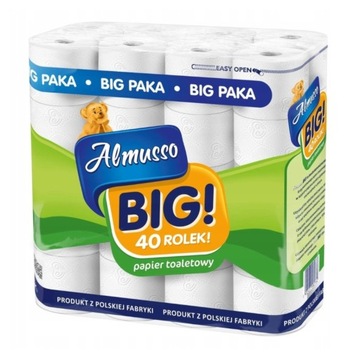 ТУАЛЕТНАЯ БУМАГА ALMUSSO BIG 3 СЛОЯ 80 РОЛИКОВ