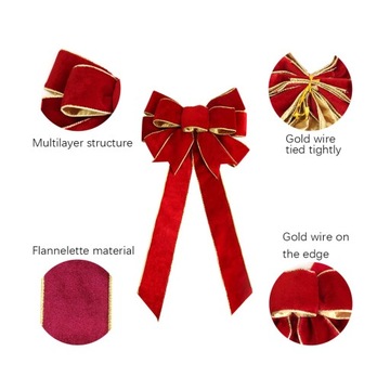 Большой бант Подвеска Большой бант Настенная дверь Висит красный