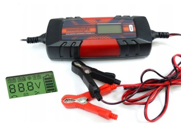 ŁADOWARKA PROSTOWNIK SAMOCHODOWY DO AKUMULATORA 6V 12V AGM ŻEL wet LCD