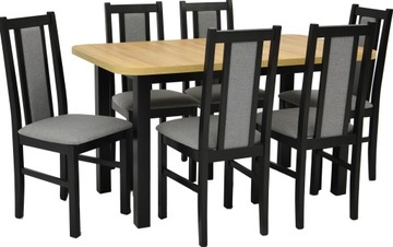 6 krzeseł ROZKŁADANY STÓŁ ARTISAN do JADALNI KUCHN