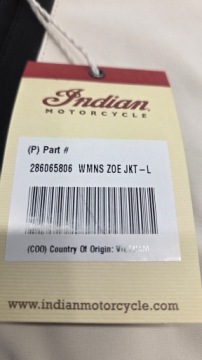 Indian ZOE WOMEN'S MOTOCYCLE COAT (L)