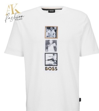 T-shirt Unisex Hugo Boss Bruce Lee Biały r. XXL