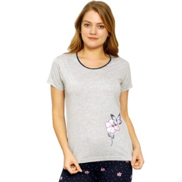 ЖЕНСКАЯ ПИЖАМА ИЗ ХЛОПКОВОГО РУКАВА 3/4 КАЧЕСТВЕННАЯ