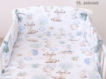 KOMPLET POŚCIEL do łóżeczka 120x60 bawełna 100%