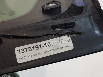BMW 2 F45 SKLO (OKNO) KAROSÉRIE ZADNÍ LEVÝ M-PAKET 16R.