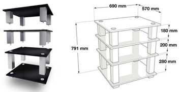 NORSTONE SQUARE ЭКСКЛЮЗИВНЫЙ СТОЛ 80 кг МАТОВЫЙ АЛЮМИНИЙ + ЗАКАЛЕННОЕ СТЕКЛО