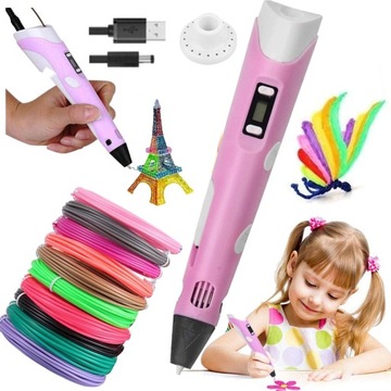 3D PEN Ручка для 3D-принтера + БЕСПЛАТНЫЙ сменный блок на 110 м