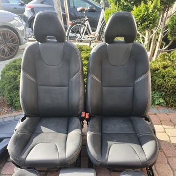 VOLVO V40 II СИДЕНЬЯ СИДЕНЬЯ ДВЕРИ ОБИВКА БЕКОНОВЫЙ ВЕЛОР ISOFIX