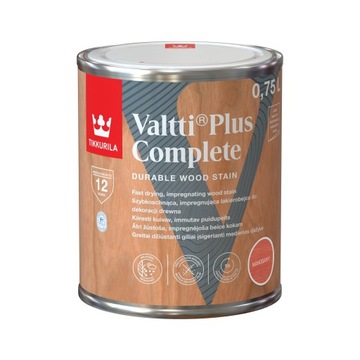 Tikkurila Valtti Plus Complete MAHOGANY 0,75l Lakierobejca Wodna