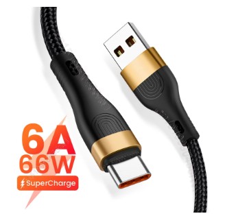 Kabel USB-C Super Fast Charging 6A 66W 2M