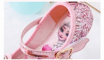 FROZEN SHOES FROZEN ELSA ELZA БЛЕСТЯЩИЕ БАЛЕТКИ РОЗОВЫЕ