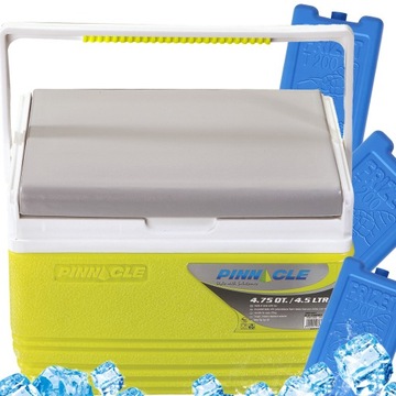 Lodówka piknikowa Pinnacle TPX 6006 4,5L zielona + 3 wkłady 200ml ZESTAW