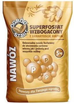 SUPERFOSFAT WZBOGACONY NAWÓZ FOSFOROWY 40% POD WSZYSTKIE ROŚLINY 5KG