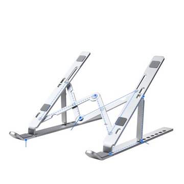 Складная подставка VAZIO, алюминий, СЕРЕБРЯНЫЙ для ноутбука MacBook iPad (N29-9-S)