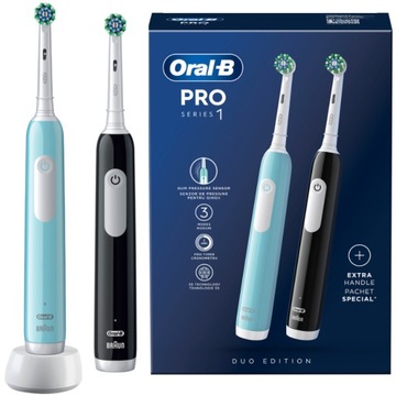 Szczoteczka Elektryczna do Zębów Oral-B Pro Series 1 Duo Black and Blue