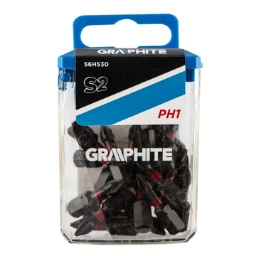 Bity udarowe PH1 x 25mm 20szt. GRAPHITE 56H530