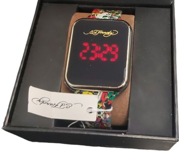 Zegarek cyfrowy męski Ed Hardy Multicolor 45mm