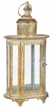 LATARNIA LAMPION METALOWY OGRODOWY VINTAGE L
