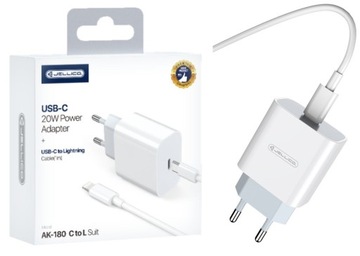 JELLICO ŁADOWARKA 20W USB - C + KABEL Lightning