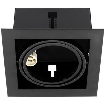 SPOT Передвижной встраиваемый светильник GU10 AR111 Черный