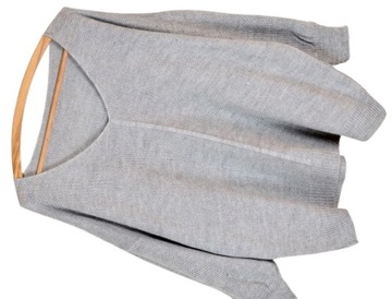 LUŹNY KOBIECY SWETER OVERSIZE kolory dekolt V 406