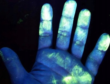 Latarka czołowa biała + UV ZOOM ładowana 230V ogniwo x2 ultrafiolet LC7