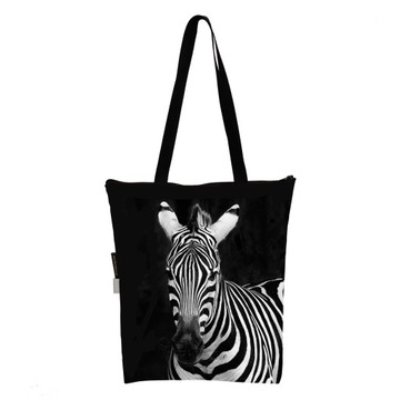 TORBA z ZEBRĄ zebra torebka zakupowa prezent ramię