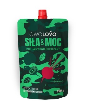 OWOLOVO Mus jabłkowo-buraczany Siła & Moc 200g